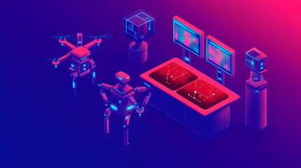 Futuristic Robots and Technology