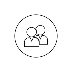 profile icon user people outline person vector symbol 