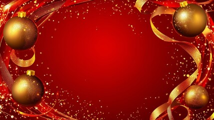 christmas background in red color