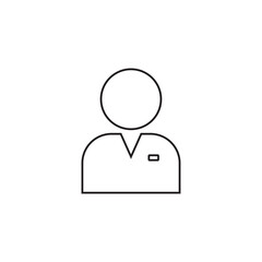 profile icon user people outline person vector symbol 