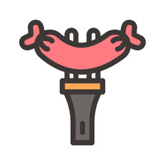 sausage fork filled style