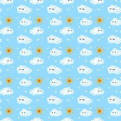 Cute Sunny and clouds