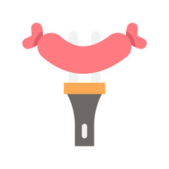 sausage fork flat style