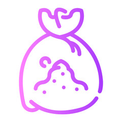 magic dust Line Gradient Icon