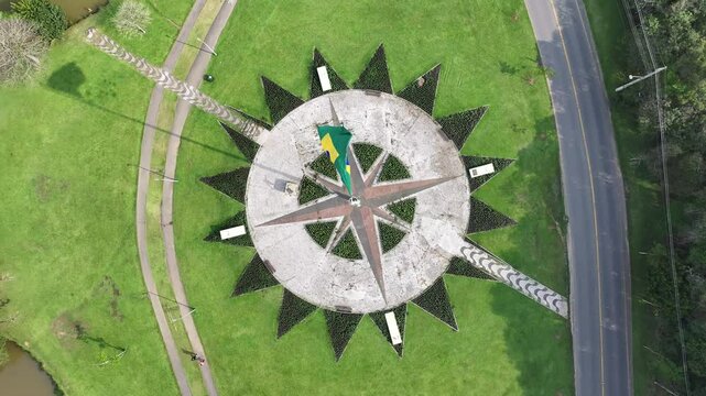 Tingui Park At Curitiba Parana Brazil. Famous Botanical Garden Showing The Around The City. Business Sky Downtown Cityscape. Outdoor Downtown Panorama. Curitiba Parana.