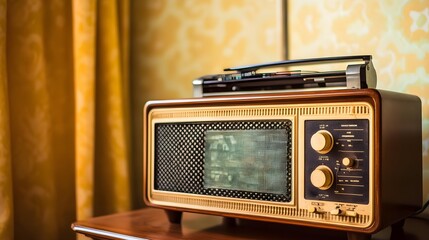 Fototapeta premium Vintage Television Set