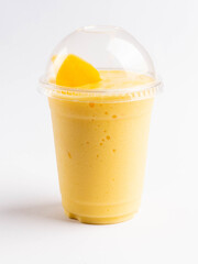 Bebida refrescante de mango y hielo