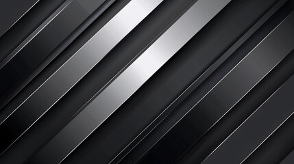 Obraz premium Abstract black and silver background with light gray gradient, featuring a metal texture and sleek, modern design.
