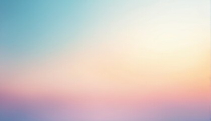 Fototapeta premium Soft Ethereal Gradient Abstract Background in Pastel Blue, Pink, and Orange Colors with Serene and Calm Mood