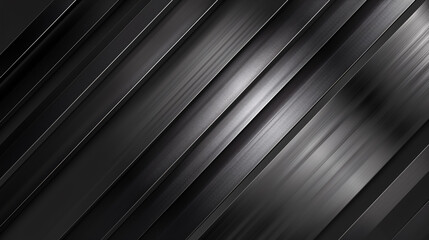 Obraz premium Abstract black and silver background with light gray gradient, featuring a metal texture and sleek, modern design.