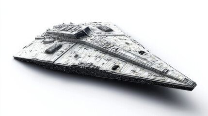 futuristic spaceship with sleek lines and powerful presence