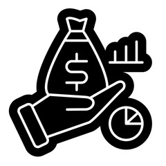 Cost of living icon, Bussines planning 