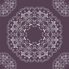 Damask Pattern Design Retro Islamic Geometric Patternfolk Embroidery, Aztec Ornament Print. Design for Carpet, Wallpaper, Clothing, Wrapping, Fabric