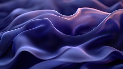 Obraz premium Abstract Wavy Pattern of Purple and Blue Fabric