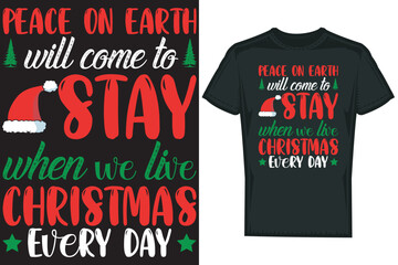Merry christmas T shirt Design