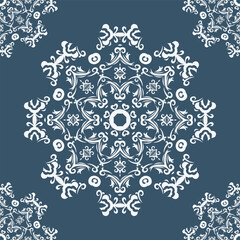 Damask Pattern Design Arabesque Islamic Pattern Art Folk Embroidery, Aztec Ornament Print. Design for Carpet, Wallpaper, Clothing, Wrapping, Fabric