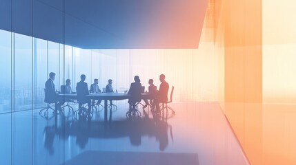 Board of directors meeting and workshop with business people