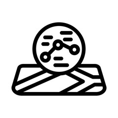 line chart plan location outline style