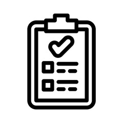 checklist clipboard outline style