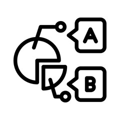 pie chart multiple choice outline style