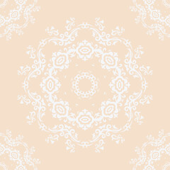Damask Flower Kuwait Ndebele Traditional Pattern Paintingfolk Embroidery, Aztec Ornament Print. Design for Carpet, Wallpaper, Clothing, Wrapping, Fabric