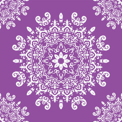 Damask Silk Traditional Design Islamic Geometric Pattern Wallpaper Folk Embroidery, Aztec Ornament Print. Design for Carpet, Wallpaper, Clothing, Wrapping, Fabric