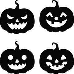 Pumpkin icon perfect for Halloween designs