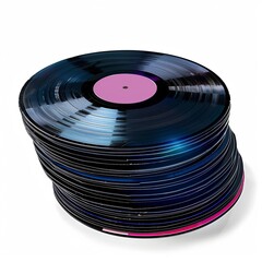 Fototapeta premium stack of records