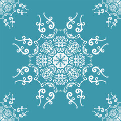 Damask Fabric Patterns African Arabic Pattern Design Folk Embroidery, Aztec Ornament Print. Design for Carpet, Wallpaper, Clothing, Wrapping, Fabric