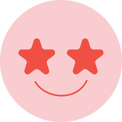 emoji smile with star eye