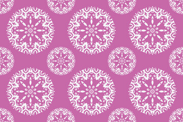 Damask Patterns Pakistan South Korean Traditional Pattern Folk Embroidery, Aztec Ornament Print. Design for Carpet, Wallpaper, Clothing, Wrapping, Fabric