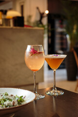 Fresh and tasty drinks with berries