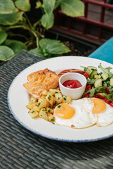 Fresh and delicious breakfast served