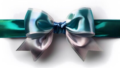 Naklejka premium Festive Christmas bow clip art isolated on white background.