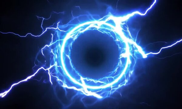 electric light circle background