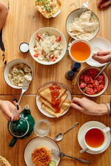 Fresh and delicious overnight pancakes