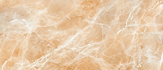 Fototapeta premium Textured beige marble surface with intricate veining patterns, offering a natural and elegant stone look ideal for backgrounds or designs.