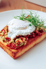 fresh and delicious breakfast served