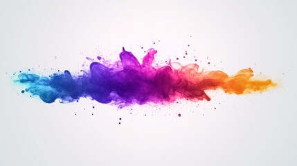 Fototapeta premium Colorful Ink Splash with Smooth Gradient Tones