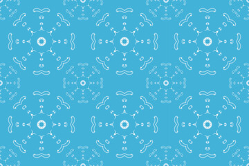 Damask Patterns Traditional Thai Art Tribal Ethnic Patternfolk Embroidery, Aztec Ornament Print. Design for Carpet, Wallpaper, Clothing, Wrapping, Fabric