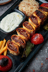 Fresh and tasty kebabs for a group