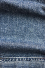 seam of blue denim texture background, jean fashion style
