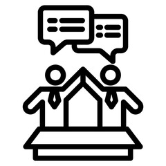 Business collaboration icon