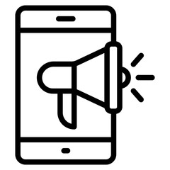 Marketing advertising vector icon for apps and websites