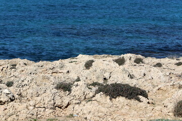 The Mediterranean coast in northern Israel