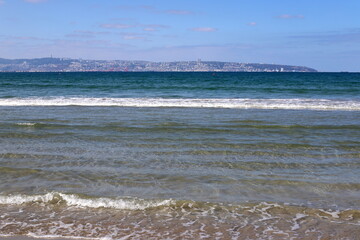 The Mediterranean coast in northern Israel