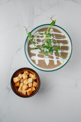 Delicious, hot and fresh soups