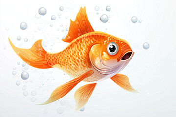 Vibrant Cartoon Fish Perfect for Kids' Illustrations
