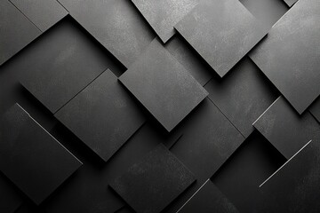 Abstract black square pattern.