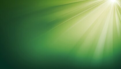 Obraz premium Green light rays with glowing effect background